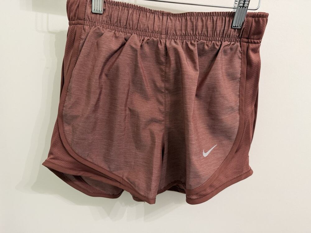 Nike XS DRI-FIT Women's Brown Mesh Athletic Shorts Quick Dry Lightweight XS #09